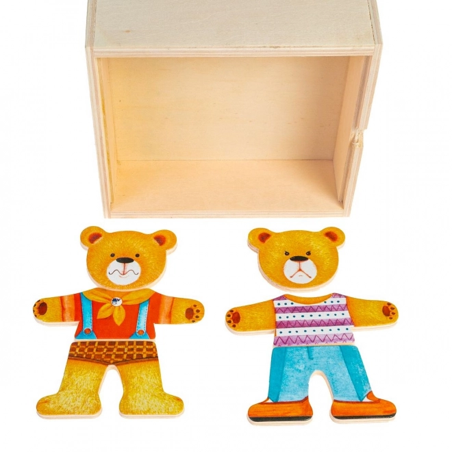 Holz-Puzzle Teddybär Junge