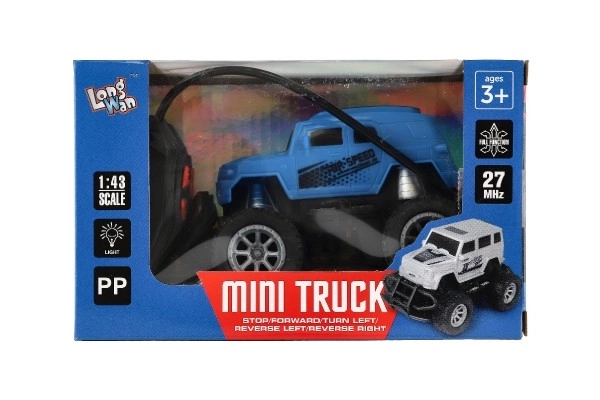 Mini RC-Truck Blau mit Licht