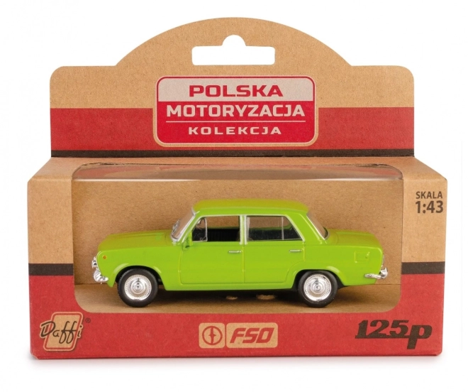Fiat 125p Oldtimer Modellauto Grün