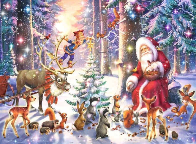 Ravensburger Puzzle Weihnachten im Wald XXL 100 Teile