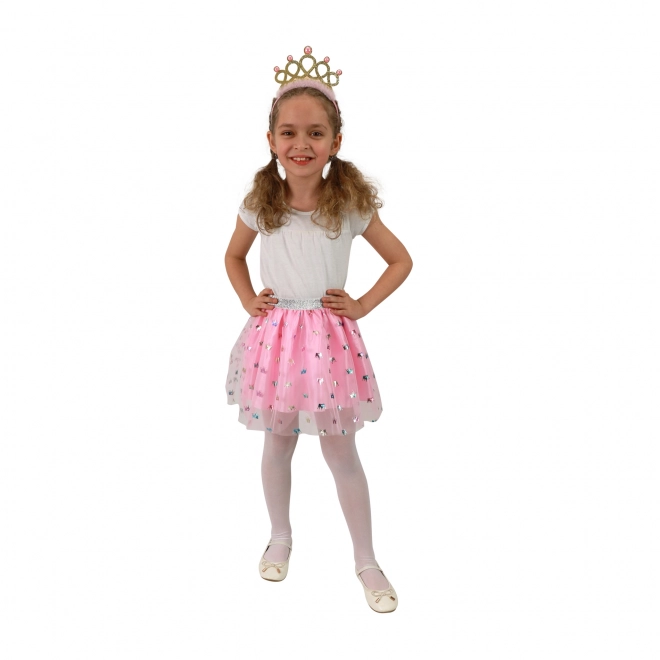 Tutu-Kleid Prinzessin mit Krone für Kinder