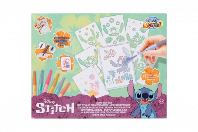 Großes kreatives Malset mit Sprühstiften Stitch