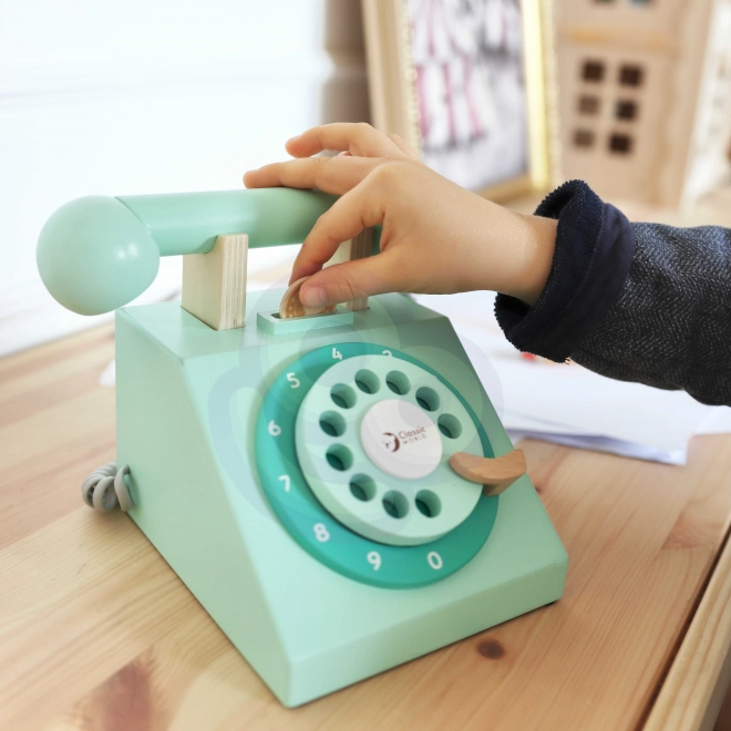 Klassisches Holzspielzeug Telefon für Kinder