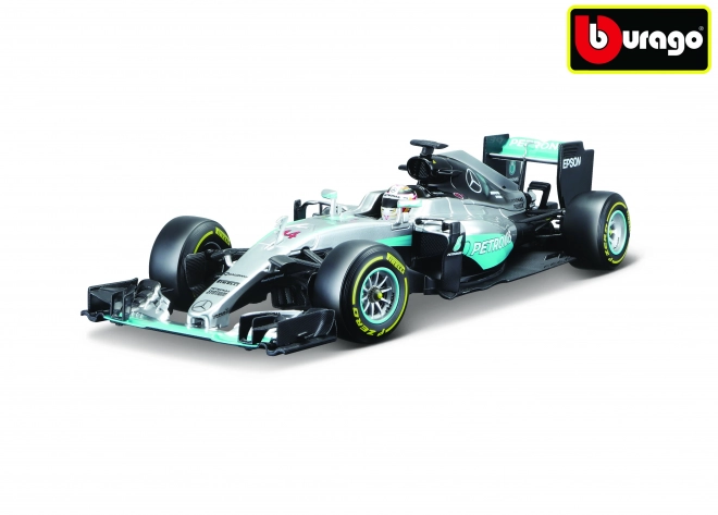 Bburago Rennwagen Mercedes F1 Petronas W07 2016 Nico Rosberg Modell