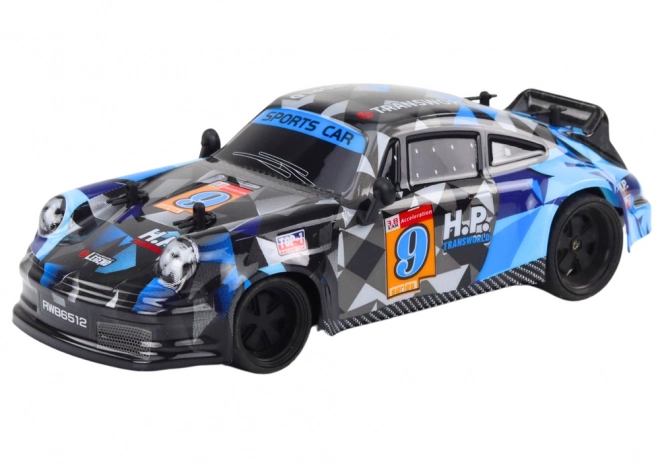 Zuverlässiges ferngesteuertes Drift-Auto mit Gummireifen - Blau