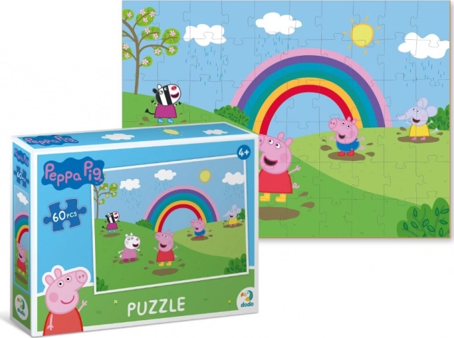 Peppa Wutz Regenbogen Puzzle 60 Teile