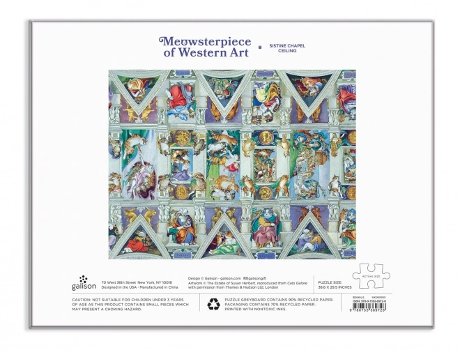 Galison Puzzle Meisterwerk: Sixtinische Kapelle 2000 Teile