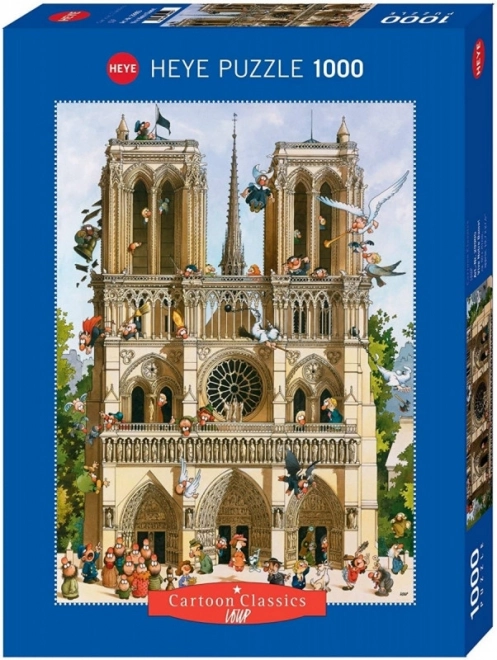 Heye Puzzle Cartoon Classics: Ein Hoch auf Notre Dame mit 1000 Teilen