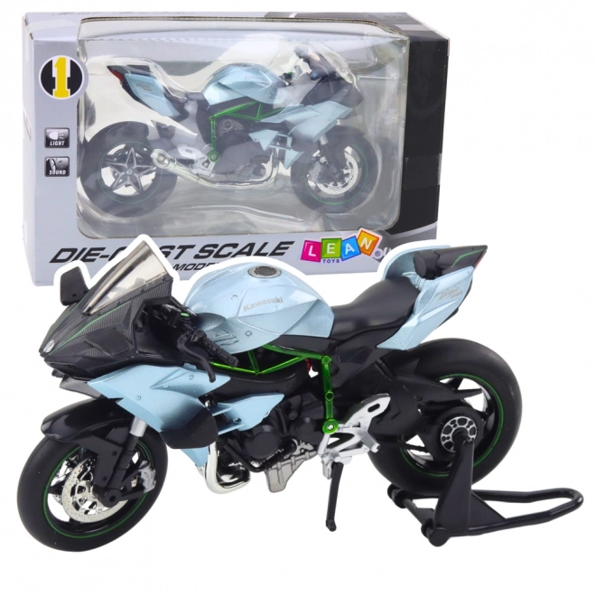 Sportliches Metallmotorrad mit Effekten