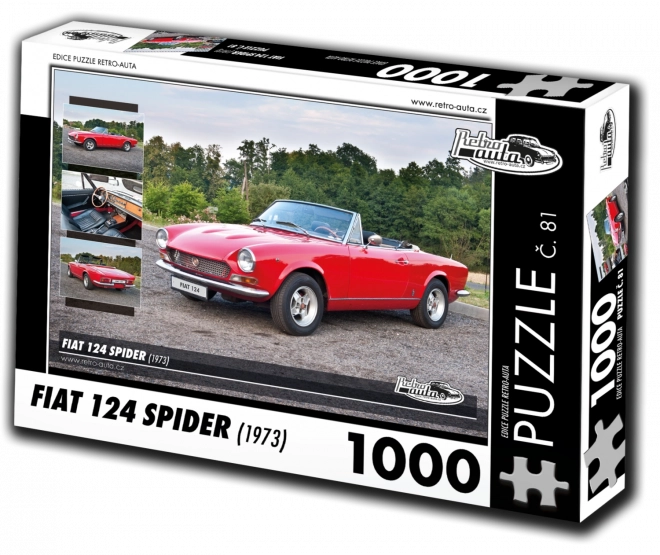 Retro-Auto Puzzle Fiat 124 Spider 1973 - 1000 Teile