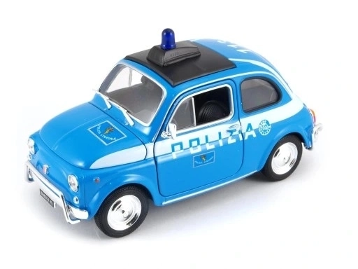 Modellauto Fiat Nuova 500 Polizia 1:24