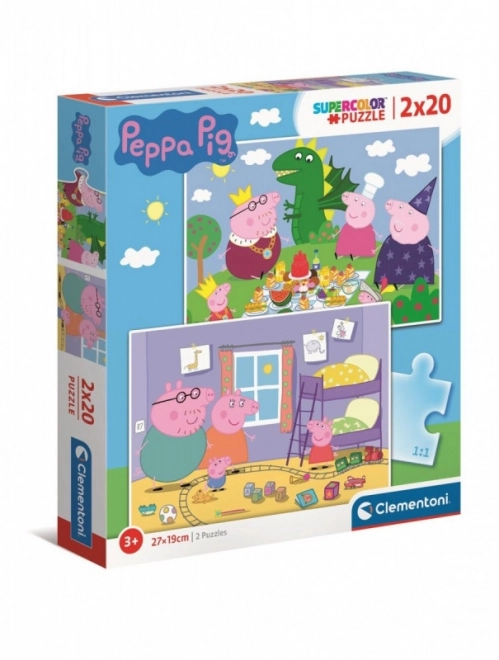 Puzzle Peppa Pig 2x20 Teile