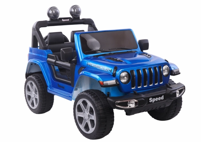 Blau lackiertes batteriebetriebenes 4x4 Auto