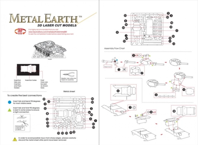 METAL EARTH 3D Puzzle Panzer T-34
