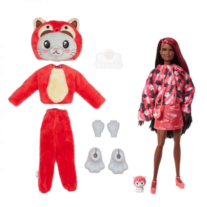 Barbie Cutie Reveal Puppe - Roter Panda-Cat