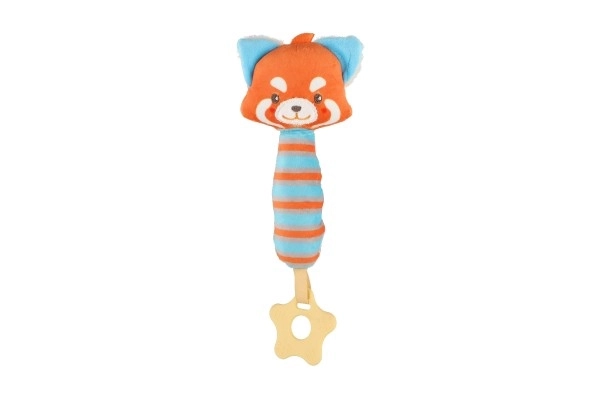 Plüschfuchs mit Quietsche und Beißring 24 cm