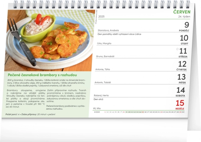 Tischkalender Schnelle und Einfache Rezepte 2025
