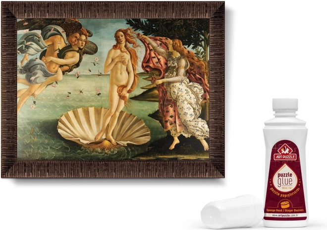 ART PUZZLE Puzzle mit Rahmen und Kleber 3in1 1000 Teile – Geburt der Venus