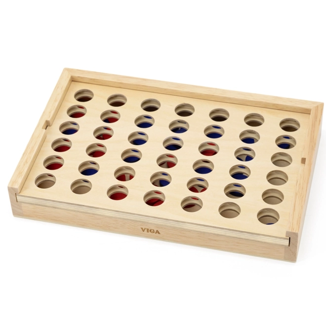 Holzspiel 4 in einer Reihe