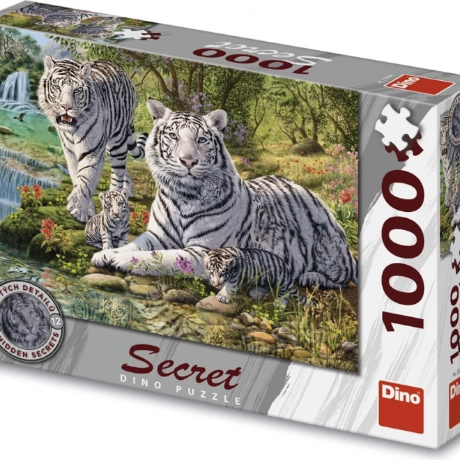 Puzzle Weiße Tiger 1000 Teile – Geheime Kollektion von Dino
