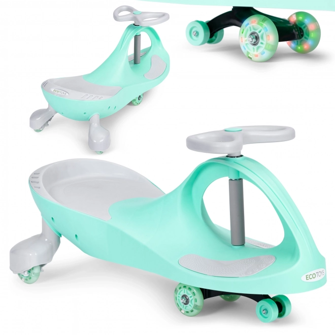 Wiggle Car mit Leuchtenden Rädern Grün von ECOTOYS