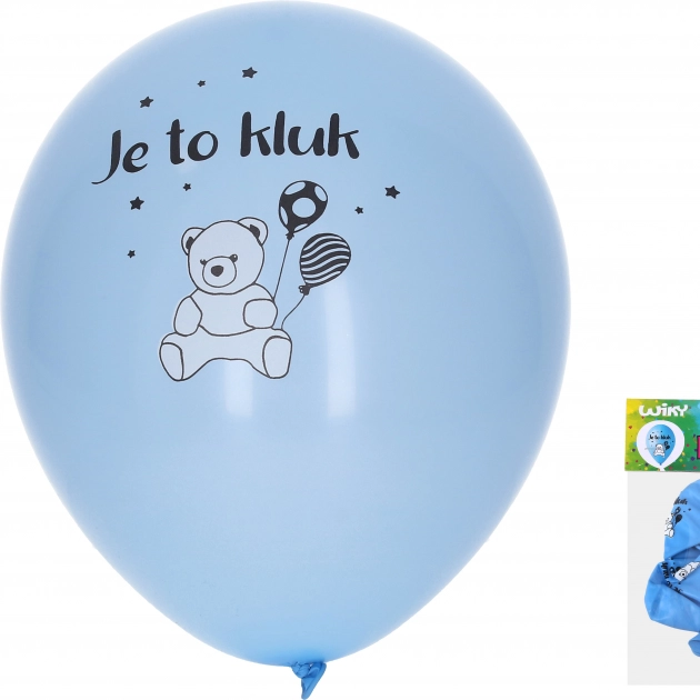 Aufblasbare Luftballons 30 cm – Es ist ein Junge (Set mit 5 Stück)