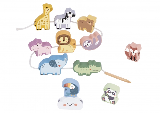 Drewniana Nähspielzeug Zoo von Woopie Green