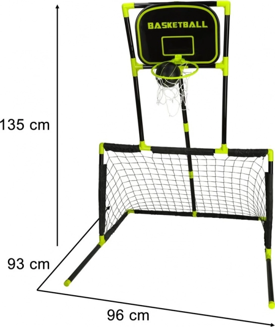 Multisport-Set 6-in-1 Fußball, Basketball, Hockey & Zielwerfen