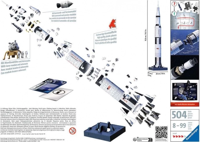 3D Puzzle Saturn V Rakete