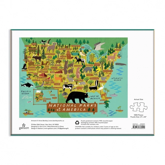 Puzzle Amerikanische Nationalparks 1000 Teile