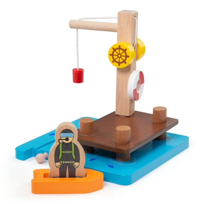 Fantasievolles Spiel am Wasser