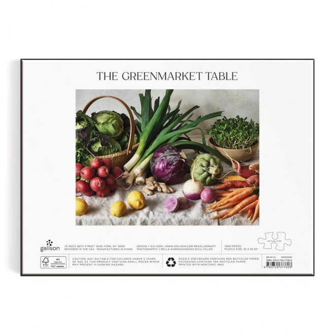 Greenmarket Tisch Puzzle 1500 Teile