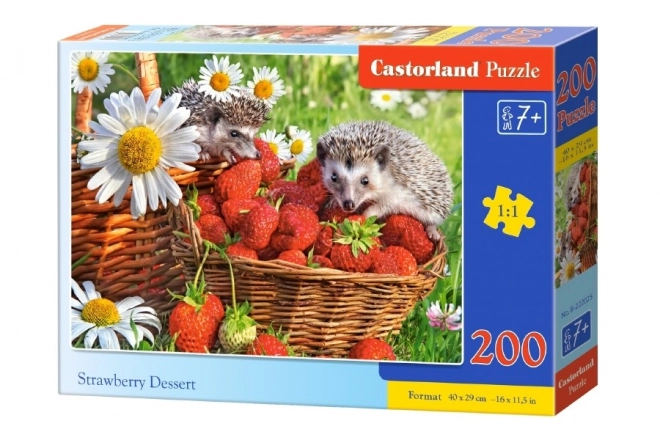 Puzzle mit 200 Teilen Erdbeerdessert