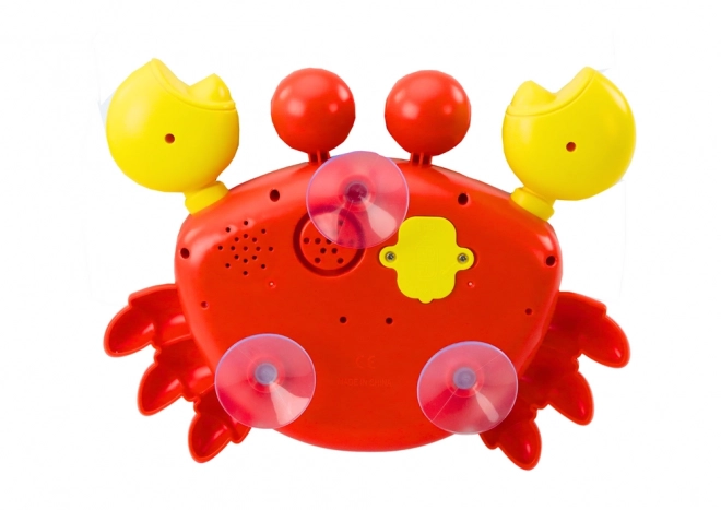 Roter Krab Seifenblasenmaschine