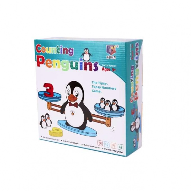 Edukative Waage mit Eulenmotiv – Pinguin