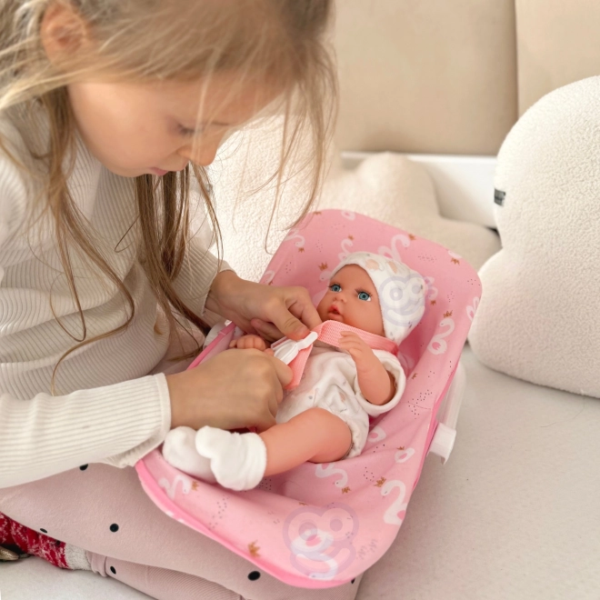 Woopie Baby-Puppe mit Tragesitz