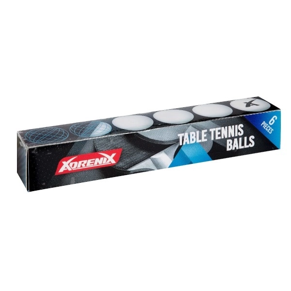 Weiße Tischtennisbälle 6 Stk.
