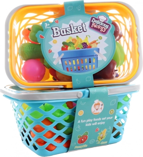 Praktischer Korb mit Deckel und Griffen