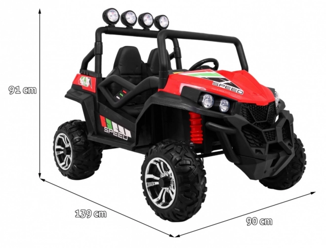 Elektrisches Kinderauto 4x4 mit Polsterung, MP3 und Lichteffekten