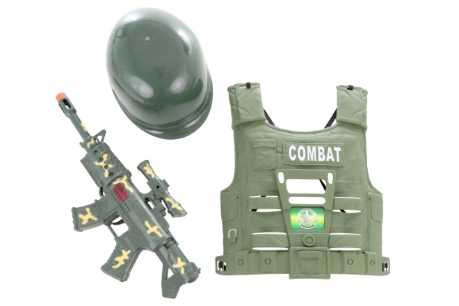 Militärspielset mit Helm