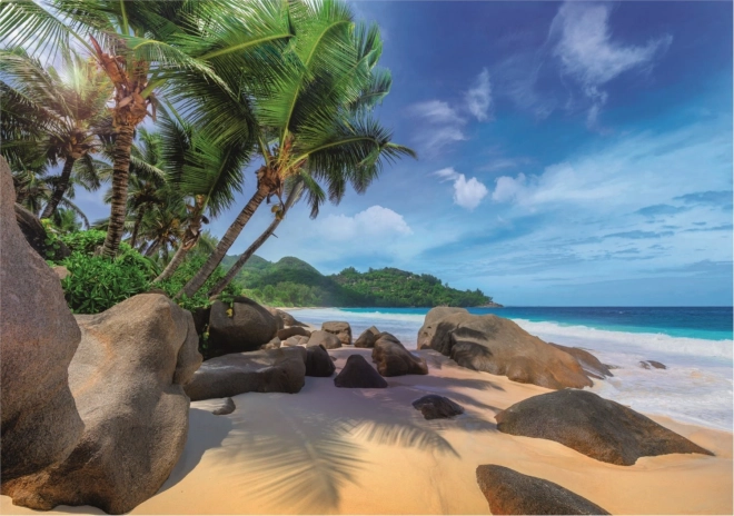 Wunderschönes Motiv eines exotischen Strandes