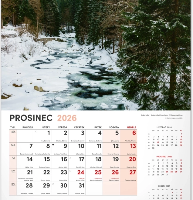 Wandkalender Mein Land 2026