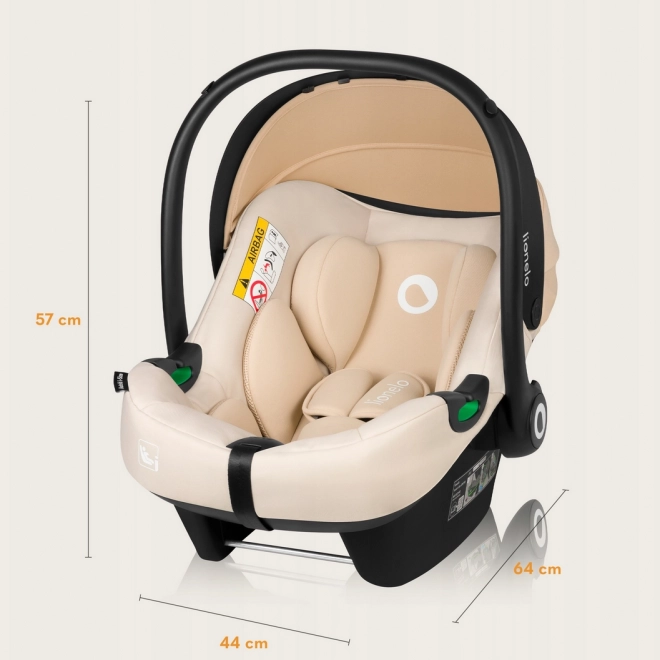 Lionelo Autositz Astrid i-Size 40-87 cm, beige Sand