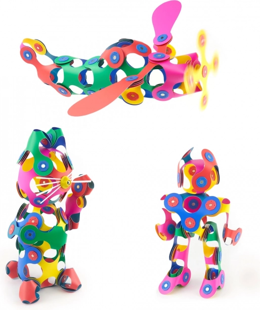 Clixo Super Regenbogen Magnetische Baukasten