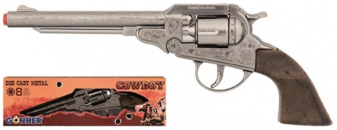 Metall Revolver Cowboy für 8 Patronen