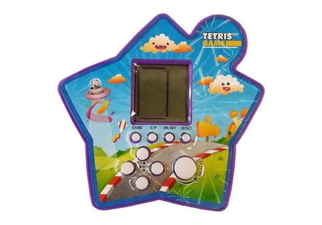 Tetris Elektronisches Taschen-Handheld-Spiel Lila