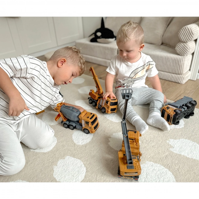 Großes Set Baufahrzeuge 6-in-1