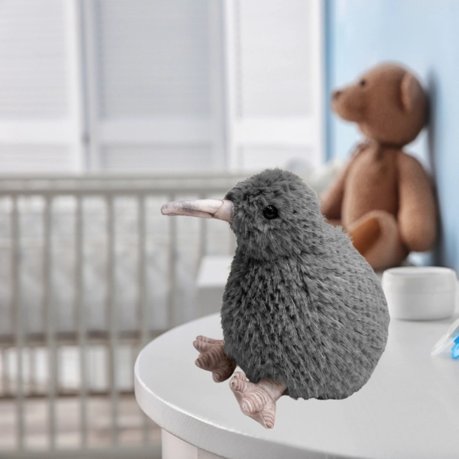 Plüsch Kiwi Vogel Kuscheltier Grau 17cm