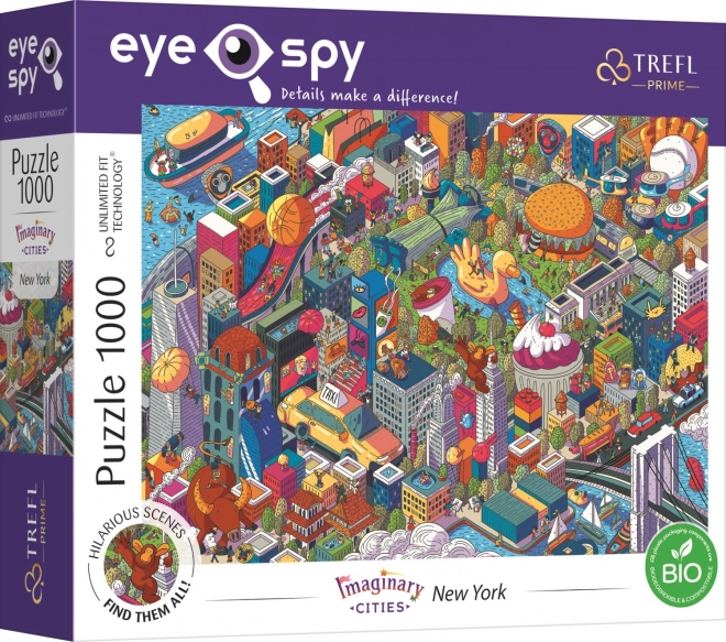 Trefl Puzzle Eye-Spy Fantasiestädte: New York, USA 1000 Teile