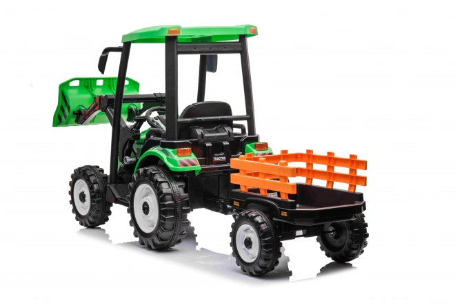 MEGA Traktor D68 mit Anhänger grün